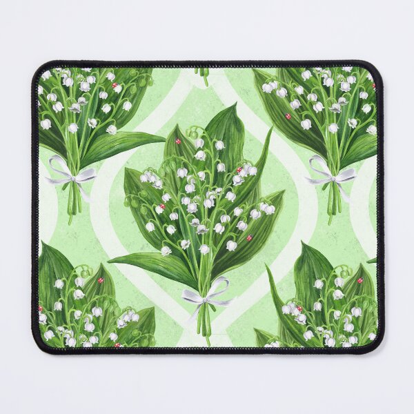 Item preview, Bouquet of lilly of the valley flowers on green designed and sold by Katerina Mitkova Kirilova.