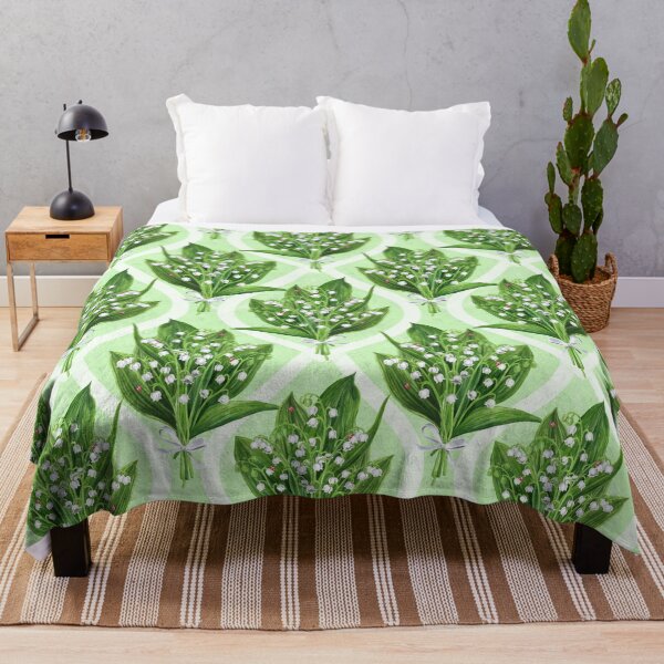 Item preview, Bouquet of lilly of the valley flowers on green designed and sold by Katerina Mitkova Kirilova.