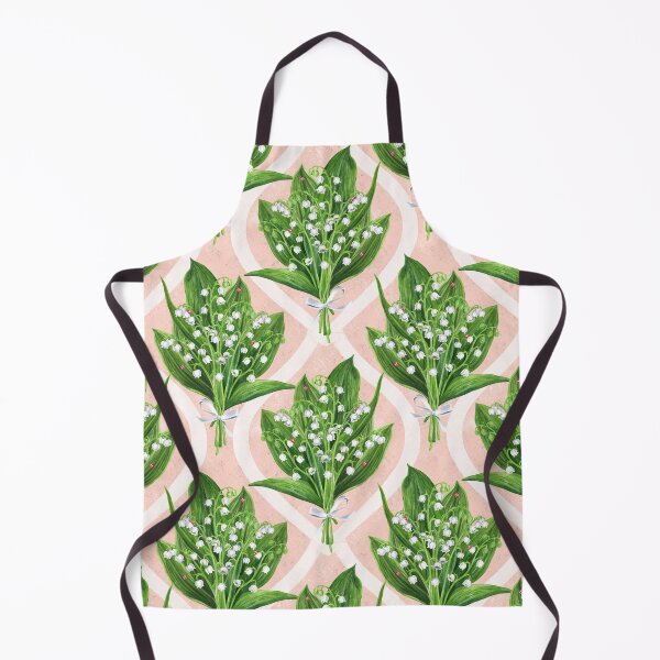 Item preview, Bouquet of lilly of the valley flowers on pink designed and sold by Katerina Mitkova Kirilova.