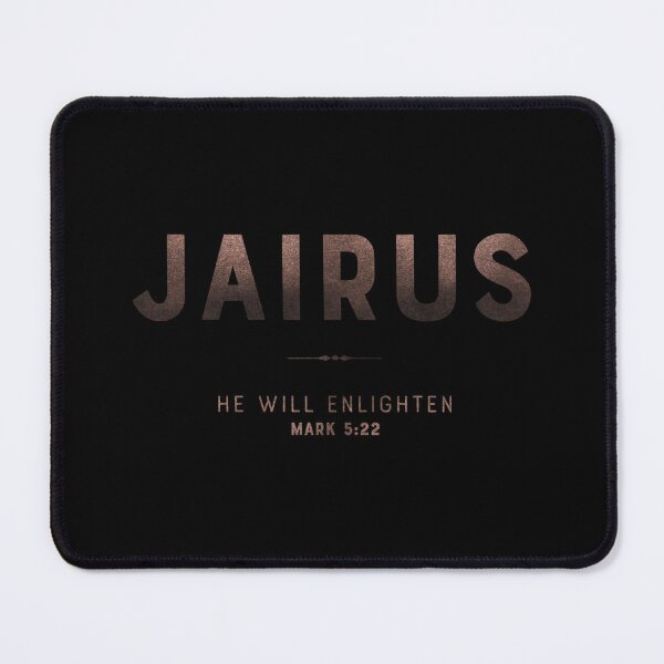 Item preview, Jairus | Mark 5 22 | He Will Enlighten | Christian Name with Biblical Meaning | Christian Name Collection designed and sold by Blessed Be Your Name.