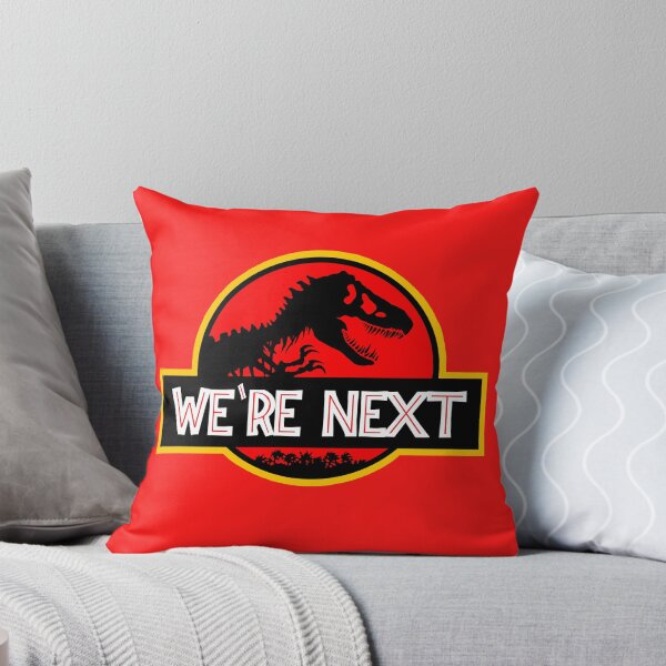 Item preview, We're Next - Jurassic Inspired Extinction Warning Design! designed and sold by CoupleCrafters.