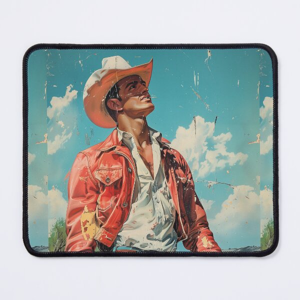 Item preview, Cowboy Vintage Art Mid Century Horse Artwork For Modern Home Ranch Wall Decor Vintage Themed Wall Art For Wall Hanging Cool Print For Wall designed and sold by 33wolvesdesigns.