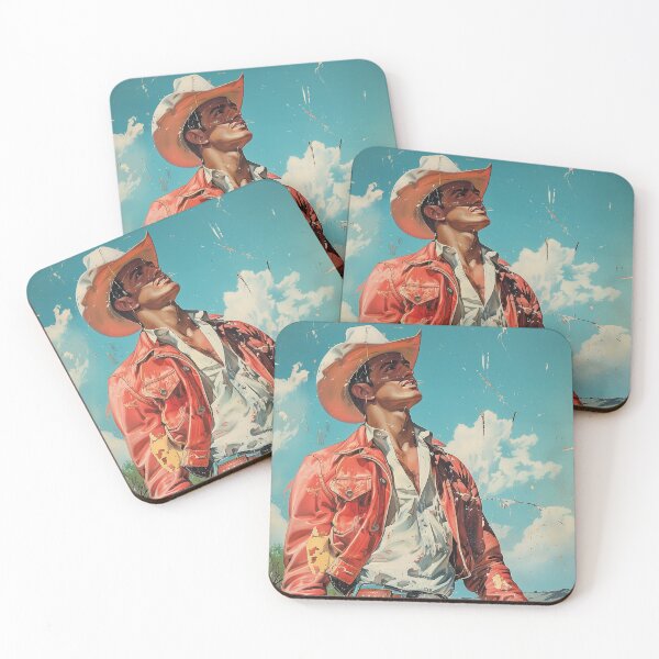 Item preview, Cowboy Vintage Art Mid Century Horse Artwork For Modern Home Ranch Wall Decor Vintage Themed Wall Art For Wall Hanging Cool Print For Wall designed and sold by 33wolvesdesigns.