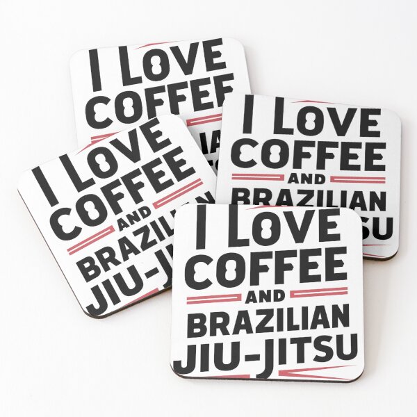 Item preview, I Love Coffee and Brazilian Jiu-Jitsu designed and sold by Martial-Art-23.