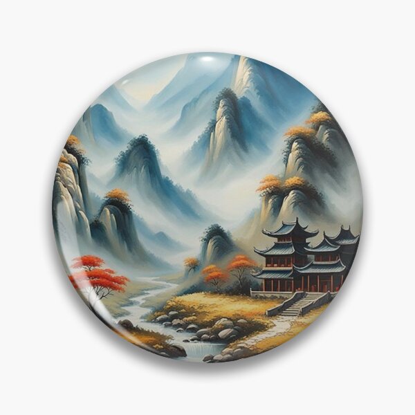 Item preview, Chinese mountain and river valley designed and sold by JackFreestone.