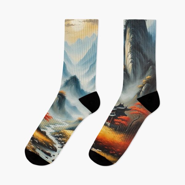 Item preview, Chinese mountain and river valley designed and sold by JackFreestone.