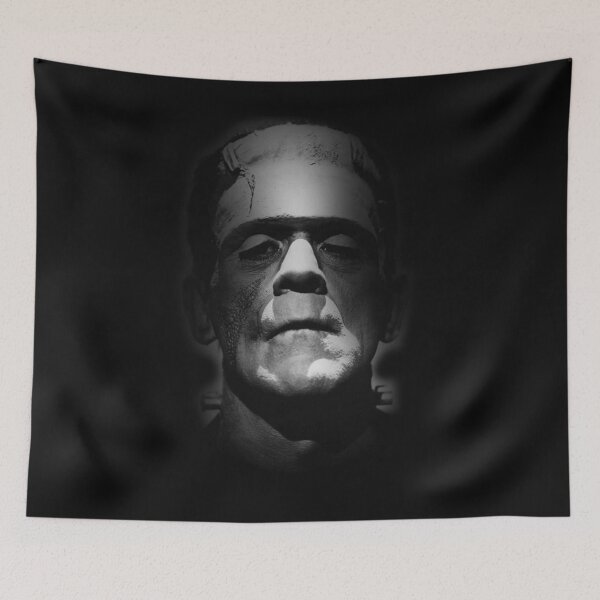 Item preview, Frankenstein Monster Boris Karloff Face designed and sold by LAURIEIEPE.