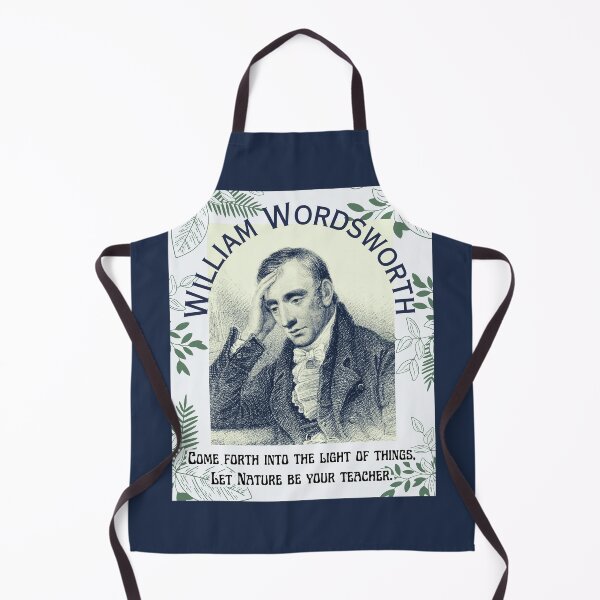Item preview, William Wordsworth portrait and quote: Come forth into the light of things, Let Nature be your teacher. designed and sold by artbleed.