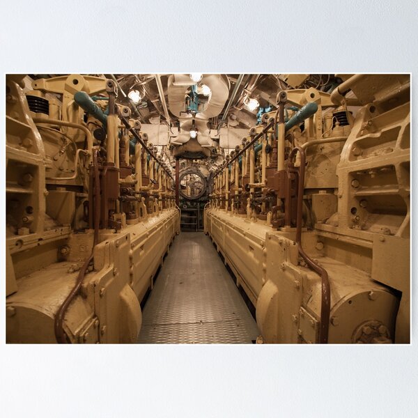 Item preview, submarine diesels in the engine room  designed and sold by mrivserg.