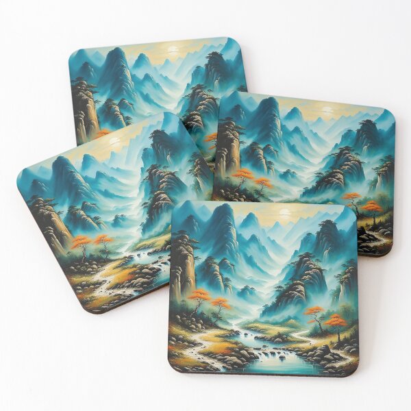 Item preview, Chinese mountain with river valley designed and sold by JackFreestone.