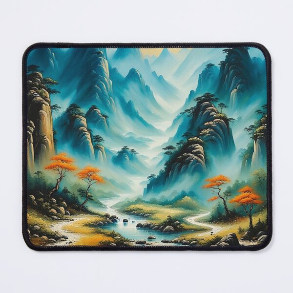Item preview, Chinese mountain with river valley designed and sold by JackFreestone.