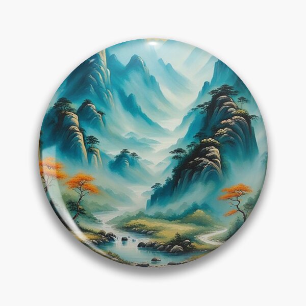 Item preview, Chinese mountain with river valley designed and sold by JackFreestone.