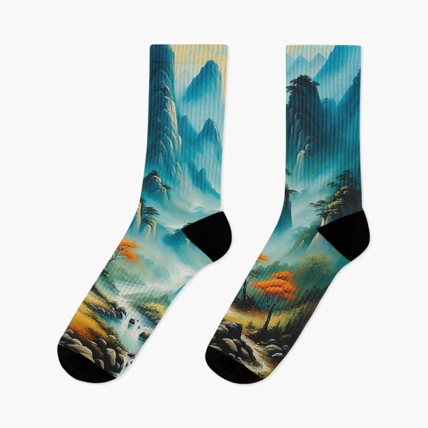 Item preview, Chinese mountain with river valley designed and sold by JackFreestone.