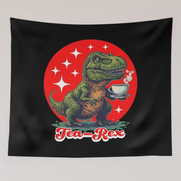 Item preview, Tea-Rex - funny Tyrannosaurus Rex pun T-shirt for tea connosoir designed and sold by SpecialtiesShop.