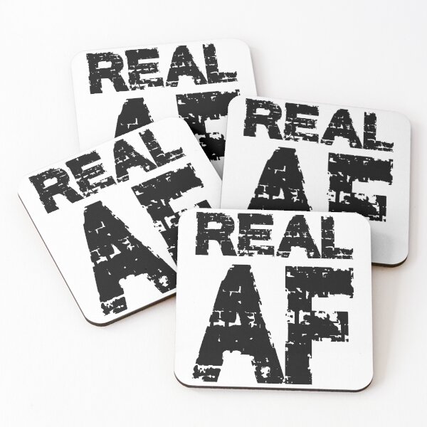 Item preview, REAL AF, BLACK DESIGN designed and sold by Rejiboustarts.
