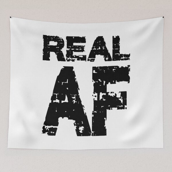 Item preview, REAL AF, BLACK DESIGN designed and sold by Rejiboustarts.