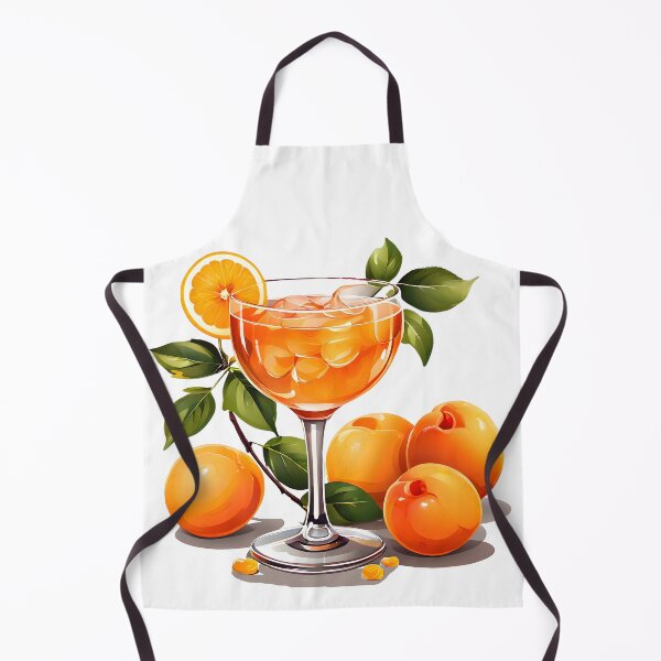 Item preview, drawing of a cocktail apricot, radiate positivity designed and sold by orthodox-icon.