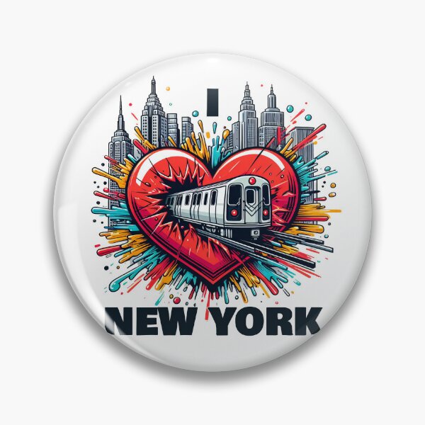 Item preview, New York Subway Love NYC Subway Train Love  designed and sold by MayaDelaye.