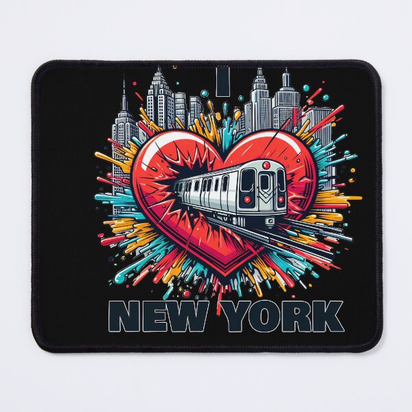 Item preview, New York Subway Love NYC Subway Train Love  designed and sold by MayaDelaye.