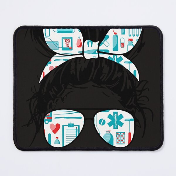 Item preview, Nurse Life Registered Nurse Messy Bun Nursing School Student designed and sold by 29HappyRoon36.