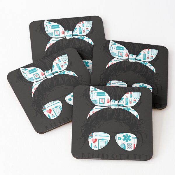 Item preview, Nurse Life Registered Nurse Messy Bun Nursing School Student designed and sold by 29HappyRoon36.
