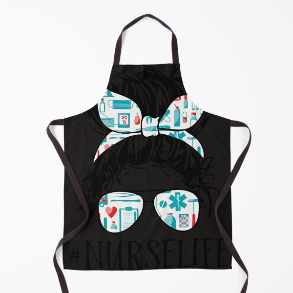 Item preview, Nurse Life Registered Nurse Messy Bun Nursing School Student designed and sold by 29HappyRoon36.