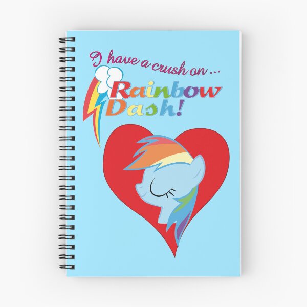 Item preview, I have a crush on... Rainbow Dash - with text designed and sold by Stinkehund.