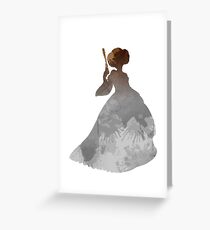 Princess Inspired Silhouette Greeting Card