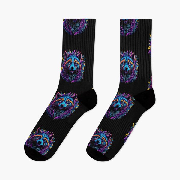Item preview, Neon Mirth: Raccoons Psychedelic Portrait designed and sold by SharpPenguin.