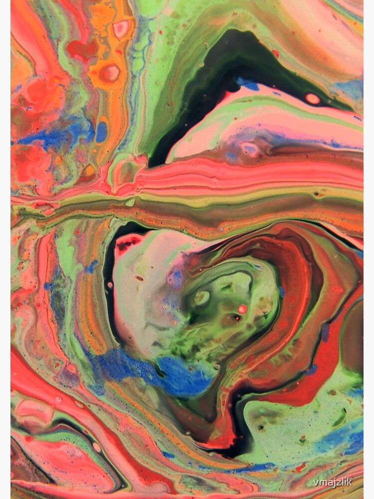 Fluid Nature - Tropical Maze - Abstract Acrylic Art Pour by vmajzlik