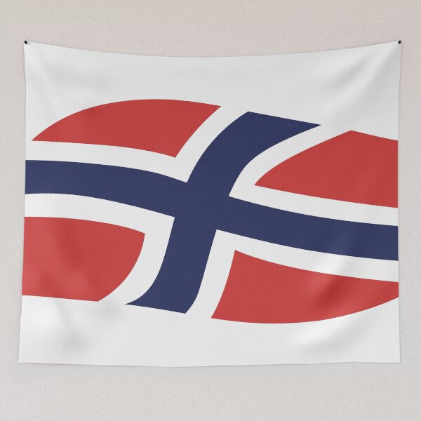 Item preview, Norway Flag Sticker   designed and sold by Wolagno.