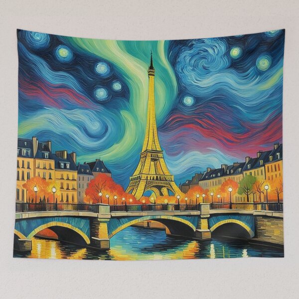Item preview, Paris river with Eiffel Tower designed and sold by JackFreestone.