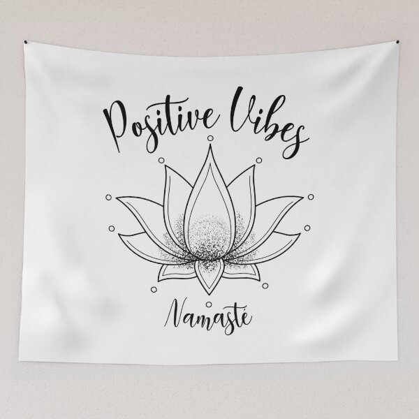 Item preview, Positive Mind, Namaste and Lotus Flower designed and sold by Audrey Janvier | AJD.