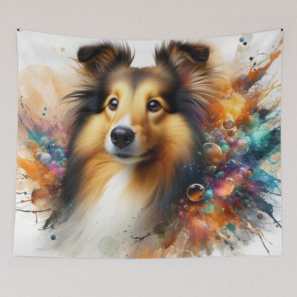 Item preview, Shetland Collie: barking Sheltie designed and sold by The Digital Compass.