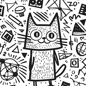 Artwork thumbnail, Cats pattern by oilidesing