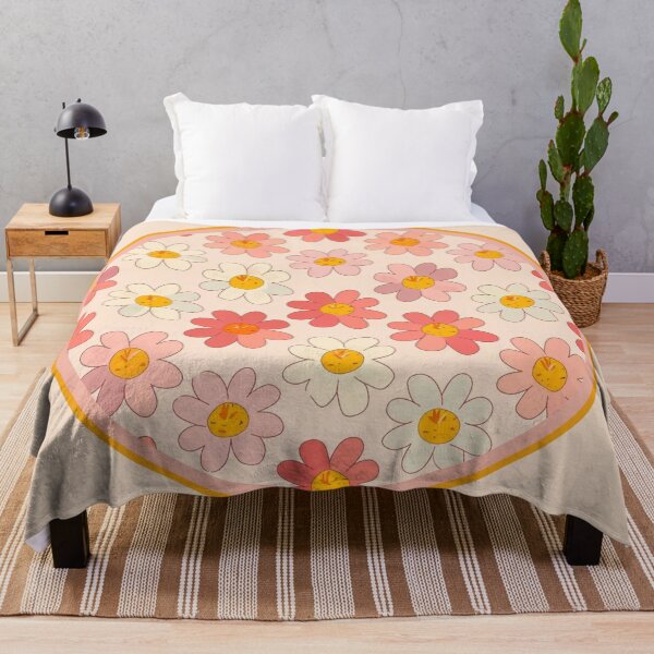 Item preview, Cute retro flowers in circle frame designed and sold by AnnDart.