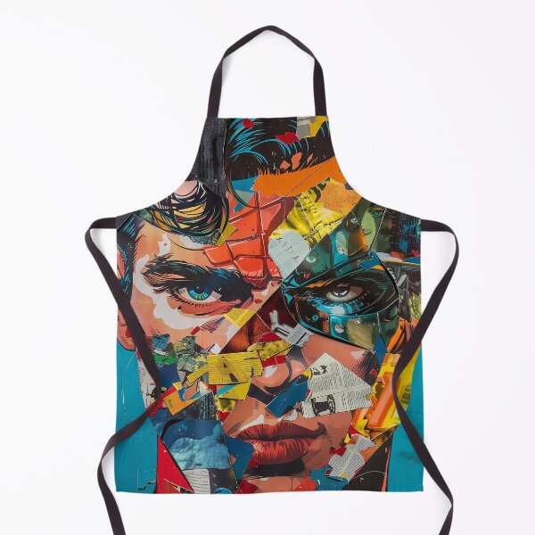 Item preview, Superhero Remix - Modern Pop Art Collage Print designed and sold by 33wolvesdesigns.