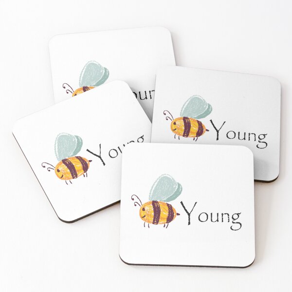 Item preview, Nice bee, Happy bee drawing, Be young designed and sold by MiaArtLovers.
