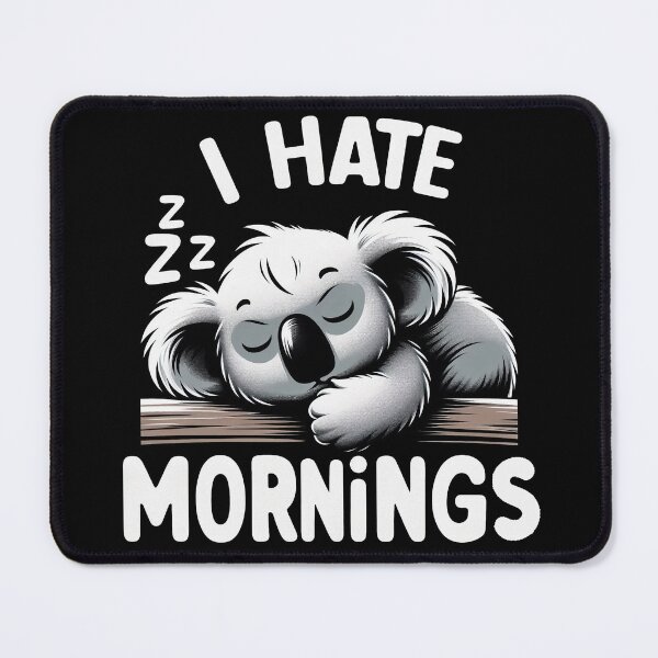 Item preview, I Hate Mornings Koala designed and sold by TheRumblingNerd.
