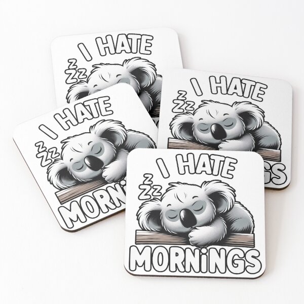 Item preview, I Hate Mornings Koala designed and sold by TheRumblingNerd.