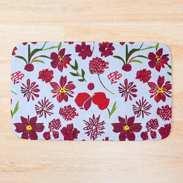 Item preview, Red Flower Pattern designed and sold by Odetee.