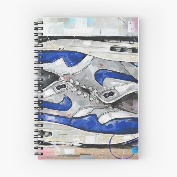 Item preview, AM1 OG blue sneaker in showbox painting designed and sold by GalleryKauffeld.