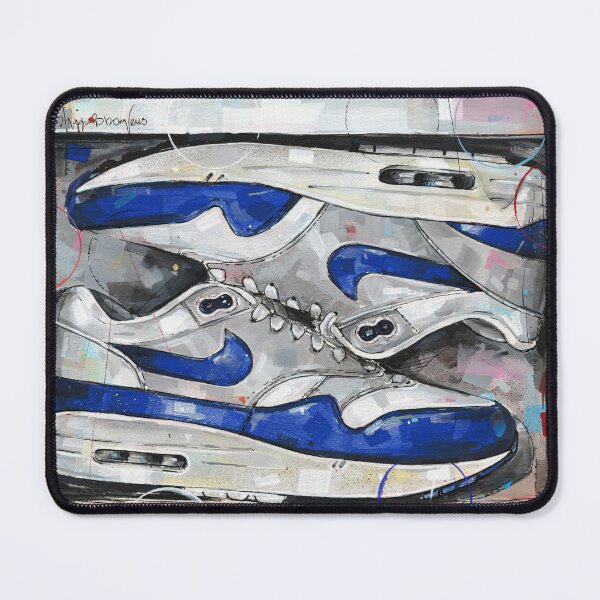Item preview, AM1 OG blue sneaker in showbox painting designed and sold by GalleryKauffeld.