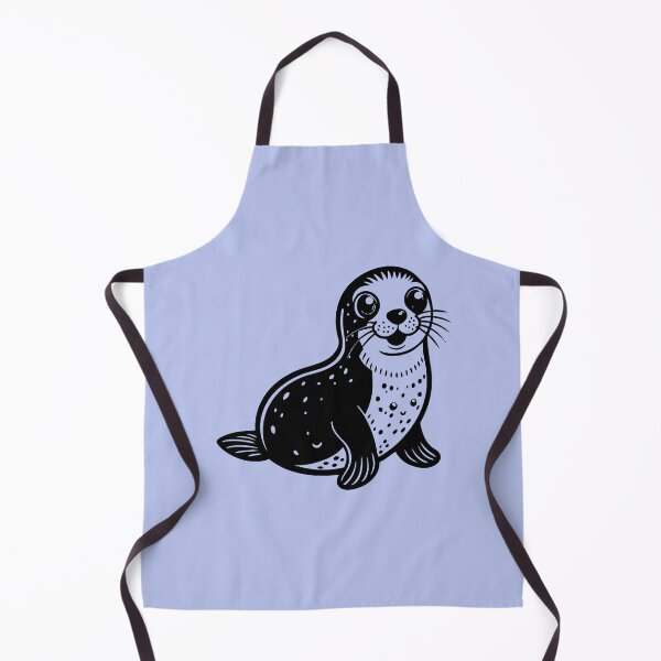Item preview, Cute Seal Black White designed and sold by Lelijo.