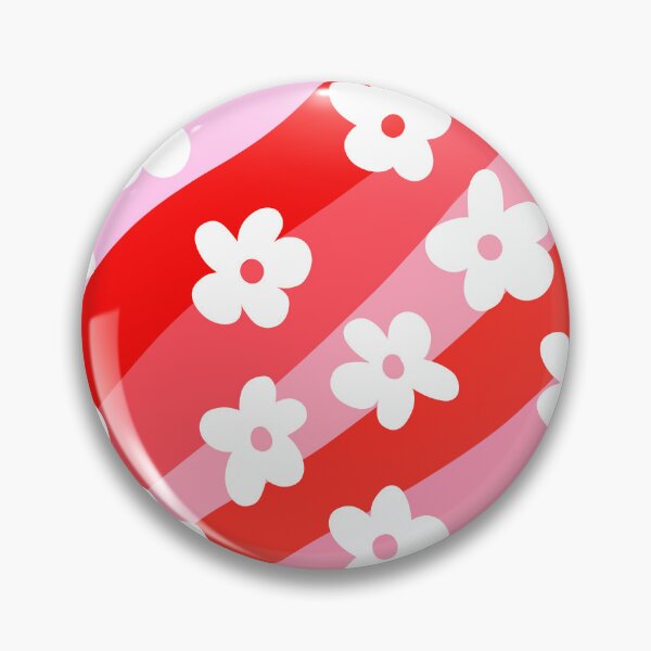Item preview, Pink and Red, Wavy, Groovy Flowers Pattern  designed and sold by OneThreeSix.