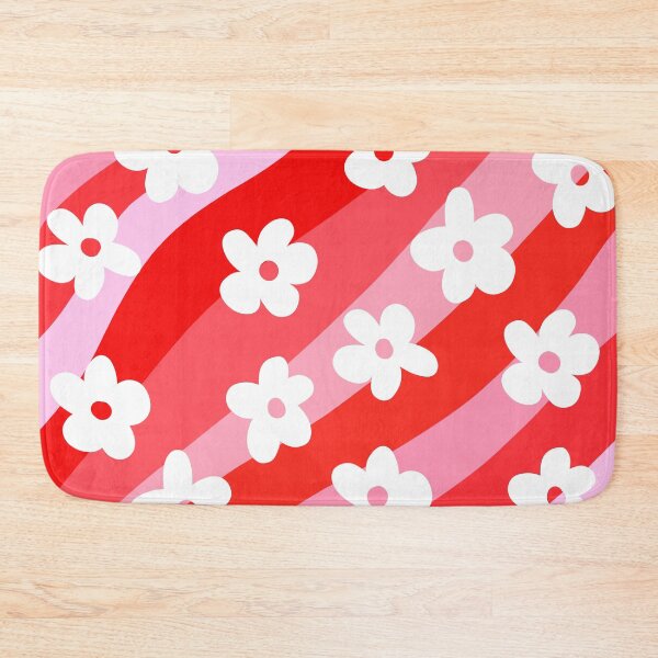 Item preview, Pink and Red, Wavy, Groovy Flowers Pattern  designed and sold by OneThreeSix.