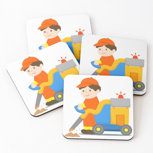 Item preview, City Street Vacuum Cleaner Orange Worker designed and sold by samshirts.