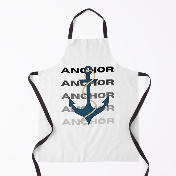 Item preview, Teal anchor with rope and black gradient text designed and sold by coloryourwings.