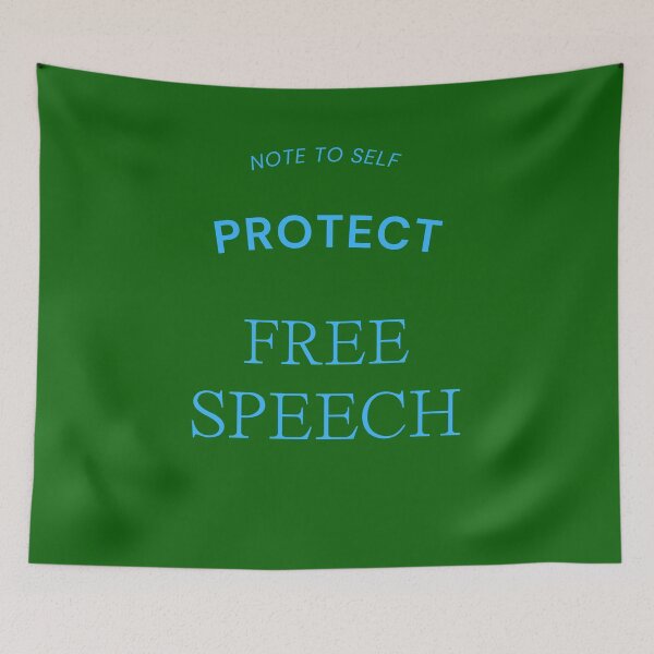Item preview, PROTECT FREE SPEECH designed and sold by Andykinoz.