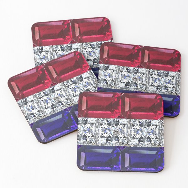 Item preview, Dutch Flag Gemstone and Diamond Digital Art designed and sold by DigitalGemArt.